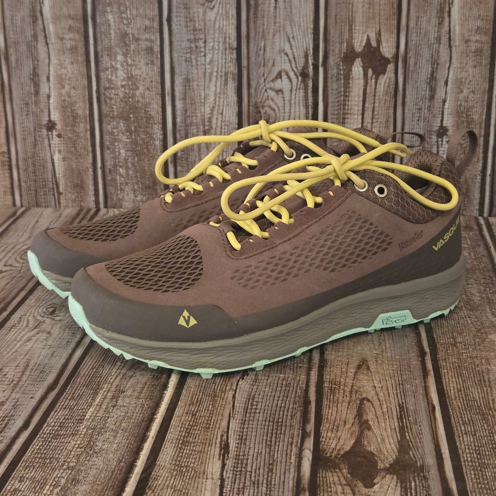 Sz 8.5 M Womens Vasque NatureTex Breeze LT NTX Low Hiking Shoes Brown Vibram